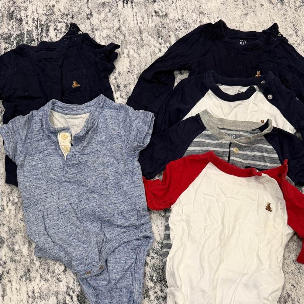 GAP Kids Shirts in Blue, Red, and White